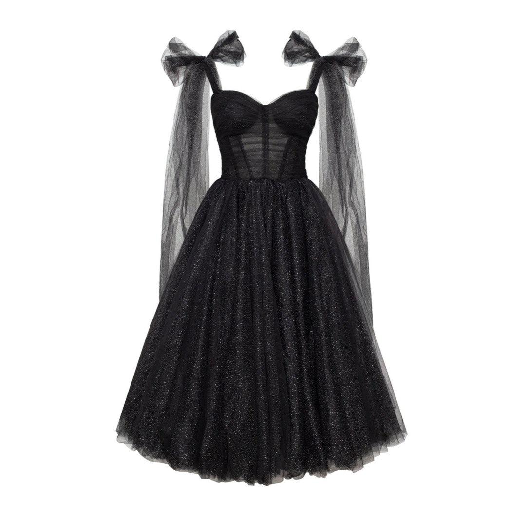 Sparkly Off Shoulder Tulle Dress