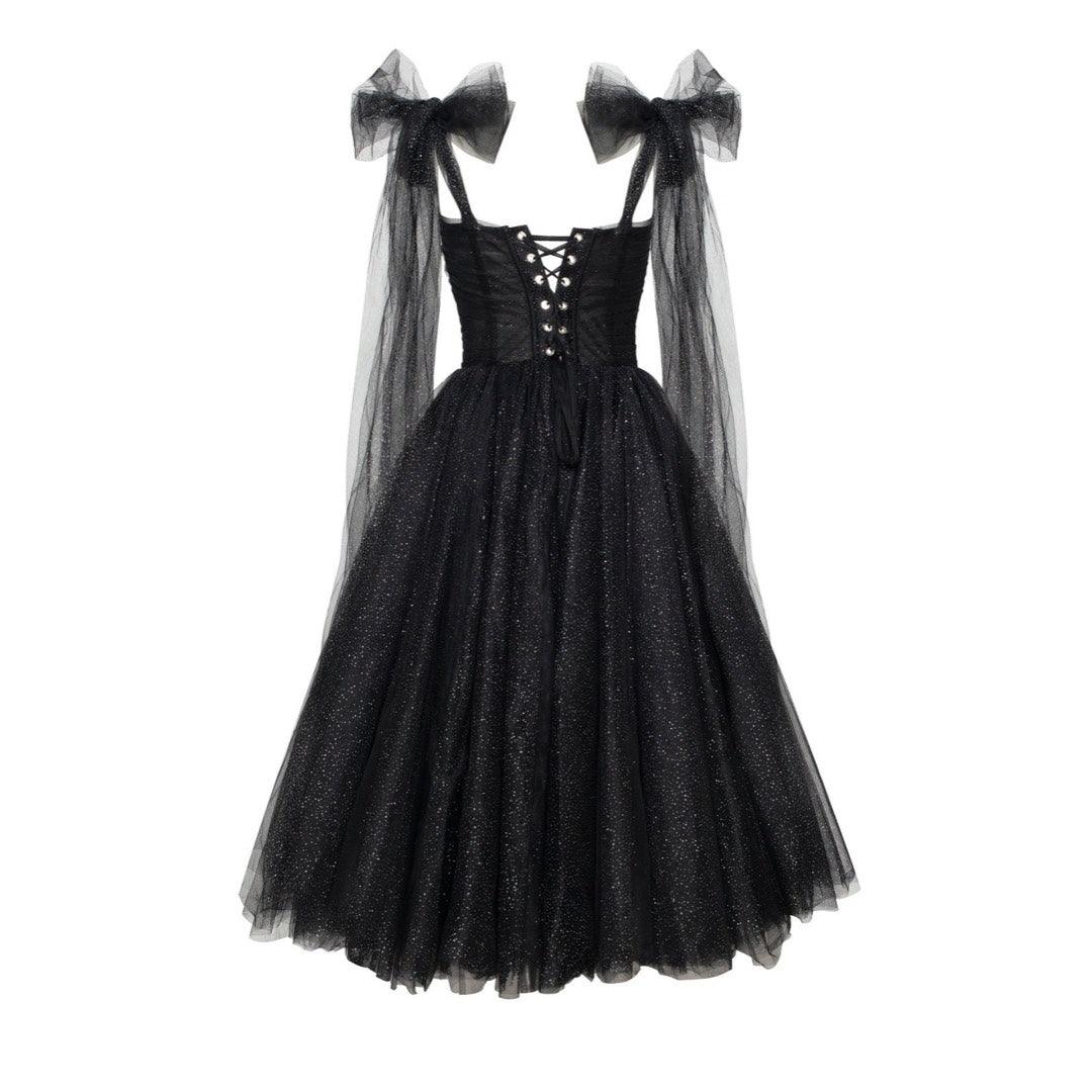 Sparkly Off Shoulder Tulle Dress