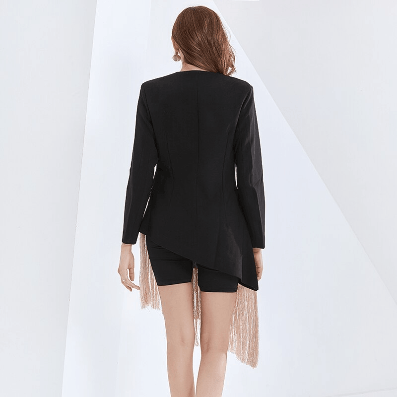 Aces Tasseled Blazer-Dress