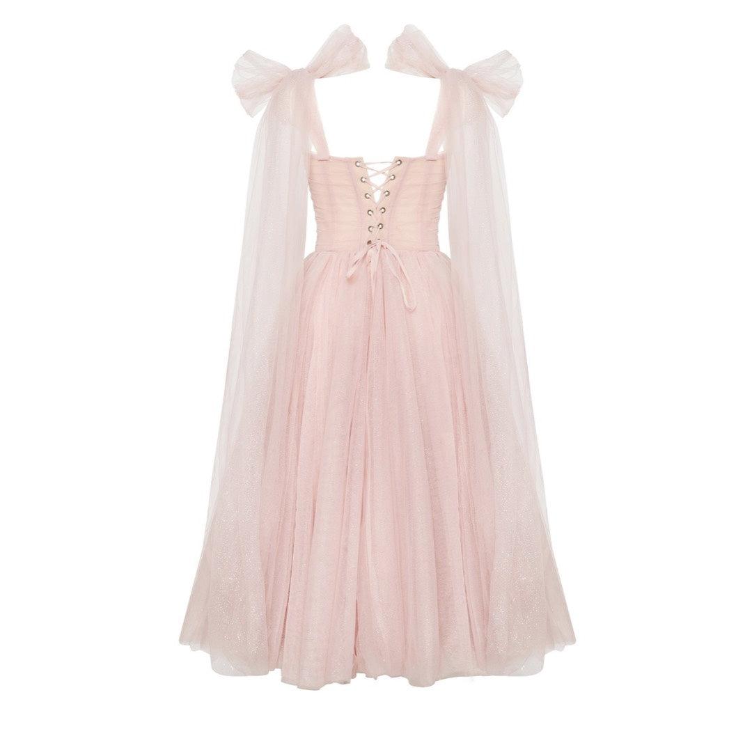 Sparkly Off Shoulder Tulle Dress