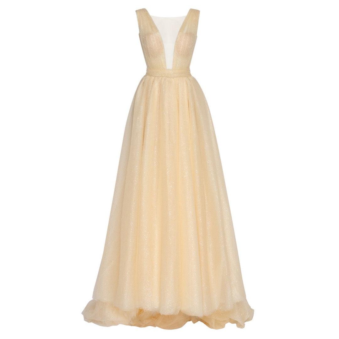 Alima Chic Sparkly Maxi Evening Dress