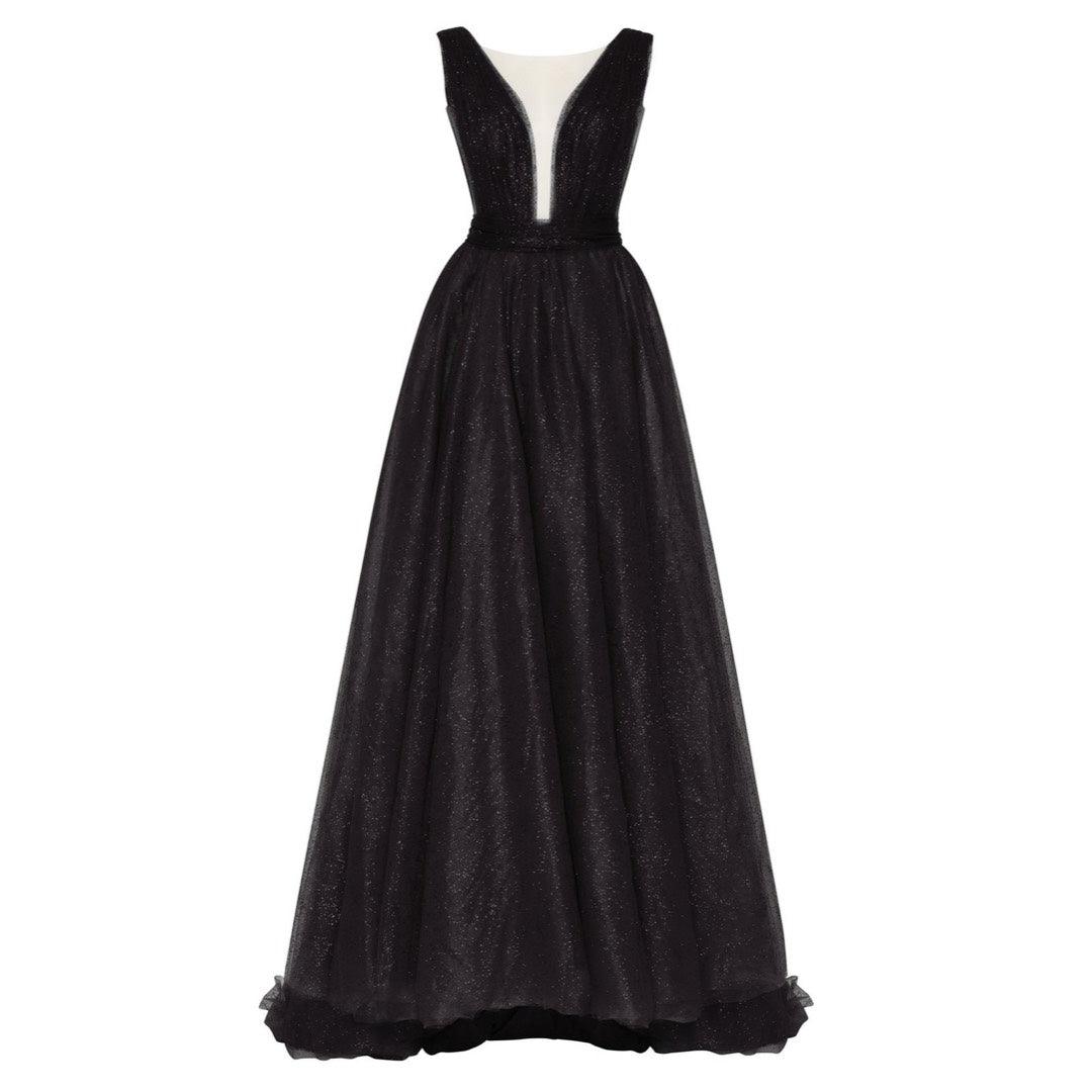 Alima Chic Sparkly Maxi Evening Dress