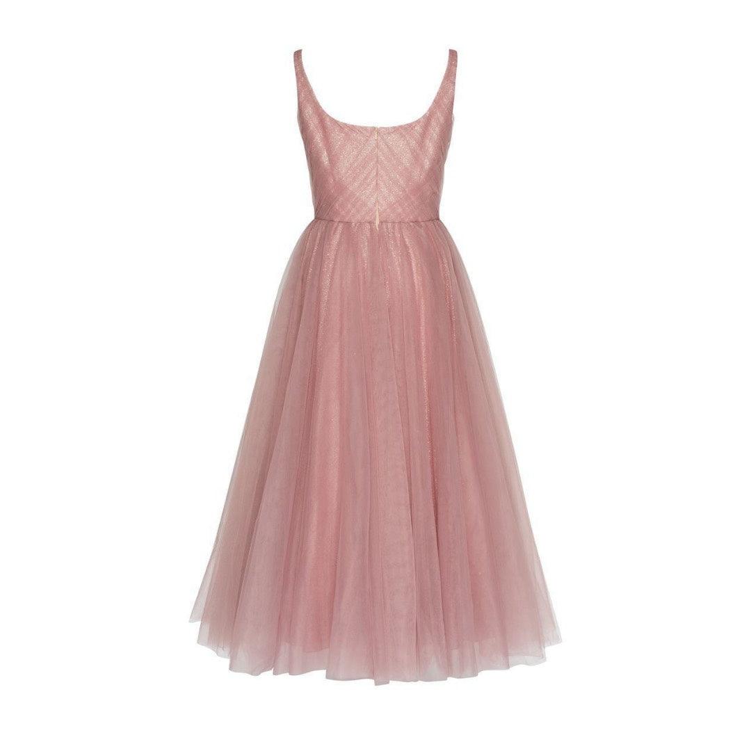 Golden Rose Sequin Cocktail Dress