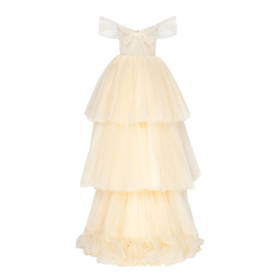 Combination Off Shoulder Cocktail Dress