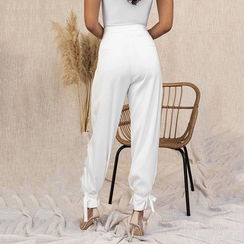 Edwina High Waisted Satin Pants