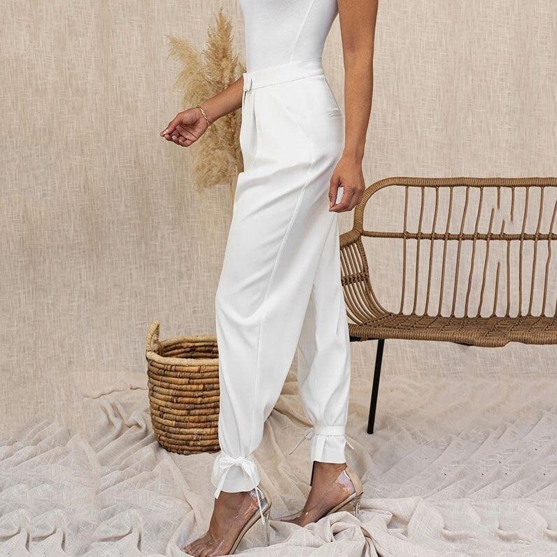 Edwina High Waisted Satin Pants