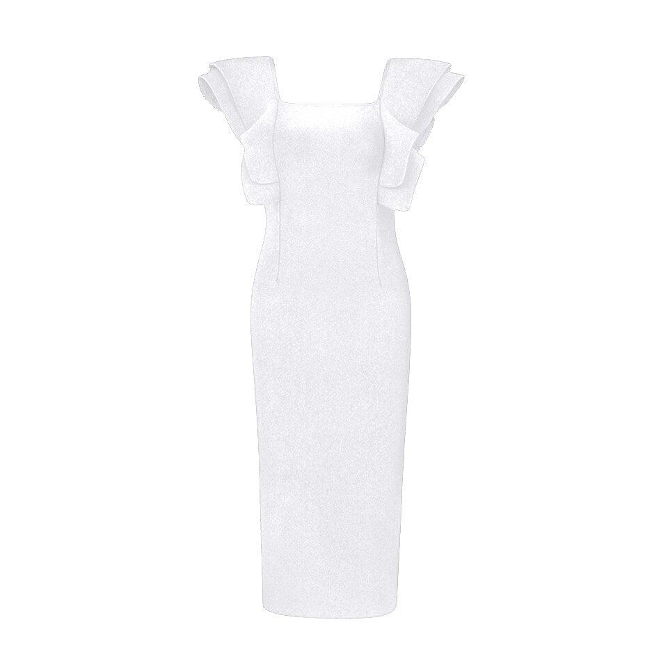 Orlando Butterfly-Sleeve Bodycon Dress