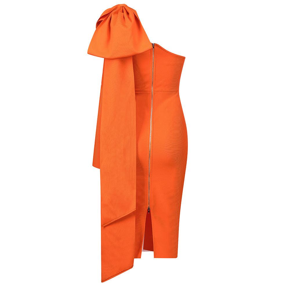 Gigi Wade One Shoulder Midi Dress