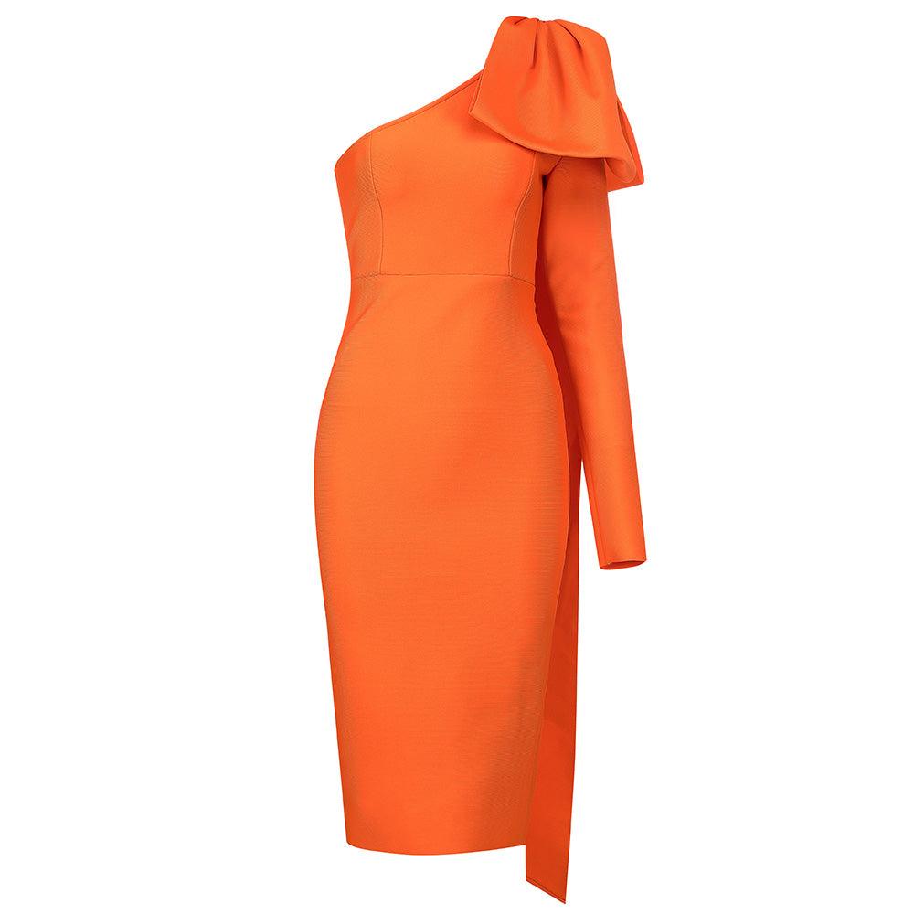 Gigi Wade One Shoulder Midi Dress