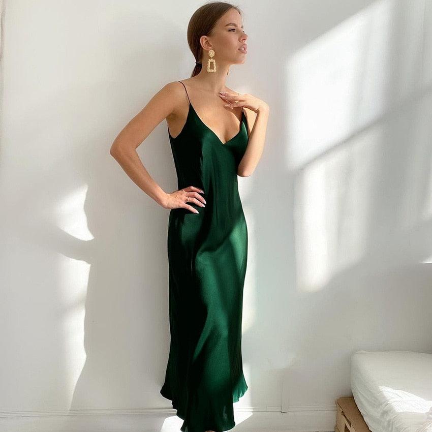 Elana Satin Dress