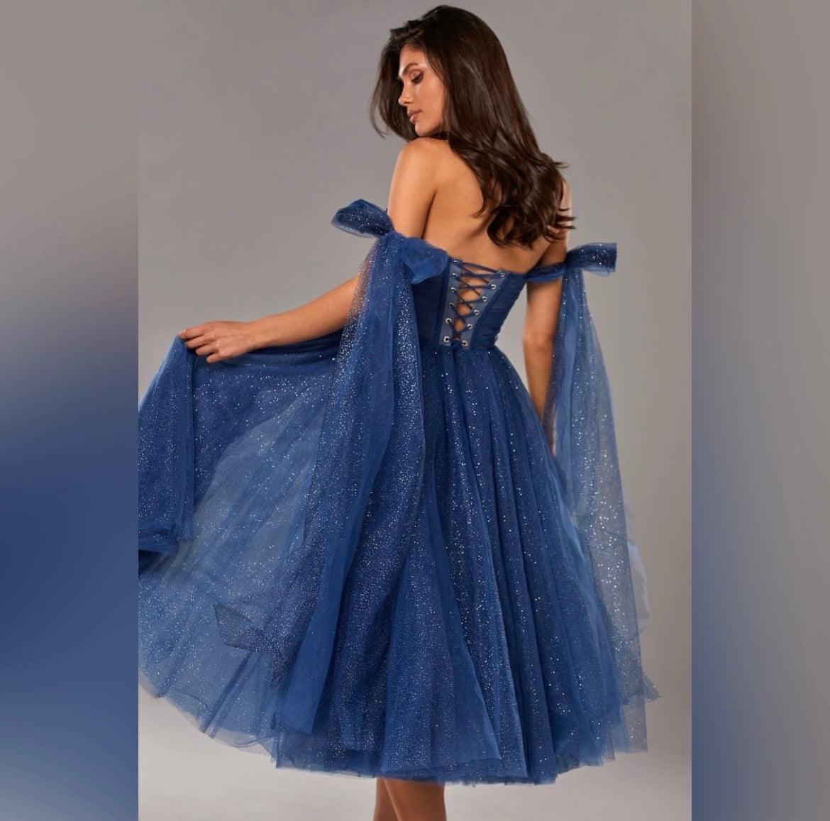 Sparkly Off Shoulder Tulle Dress