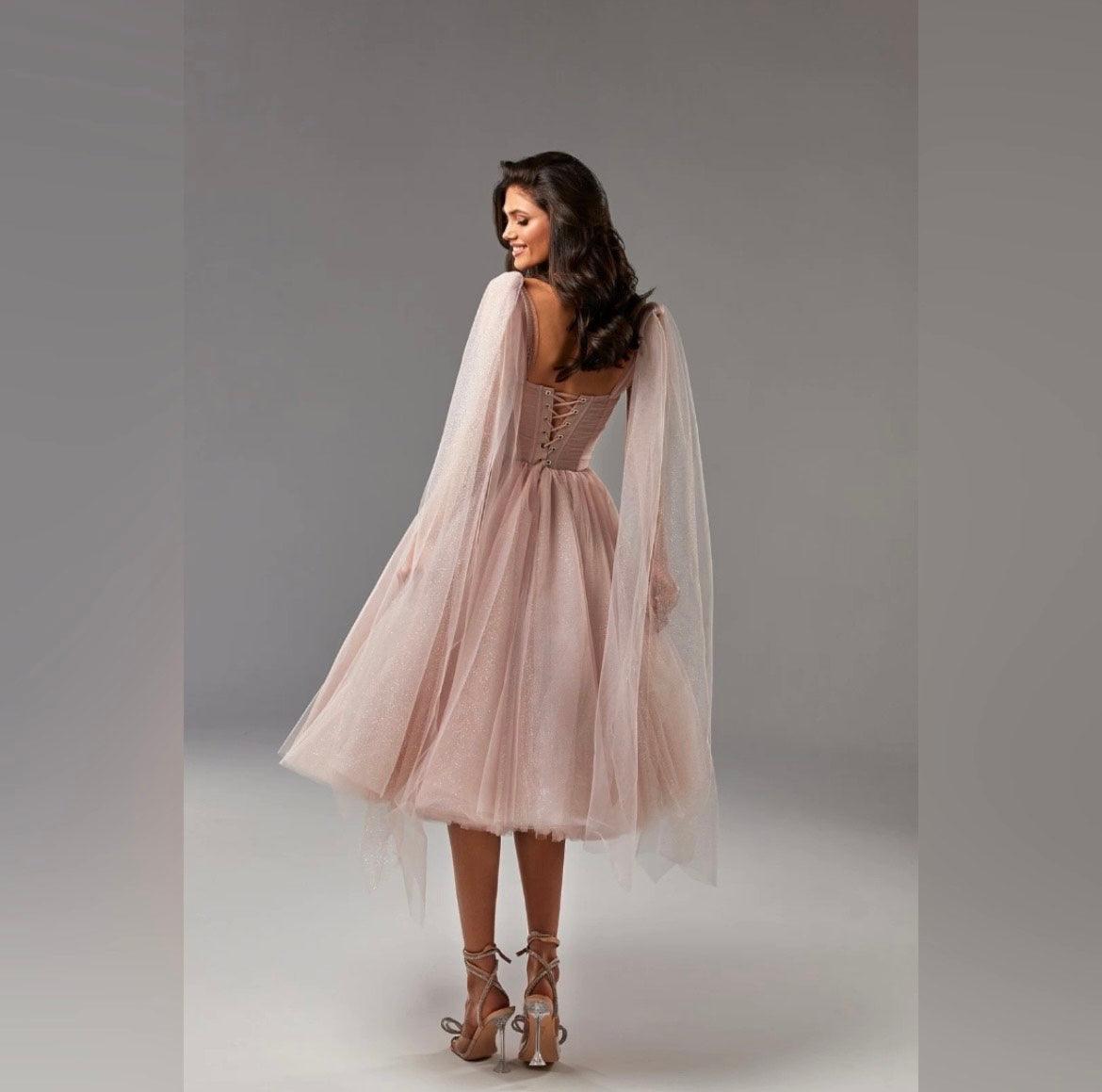 Sparkly Off Shoulder Tulle Dress