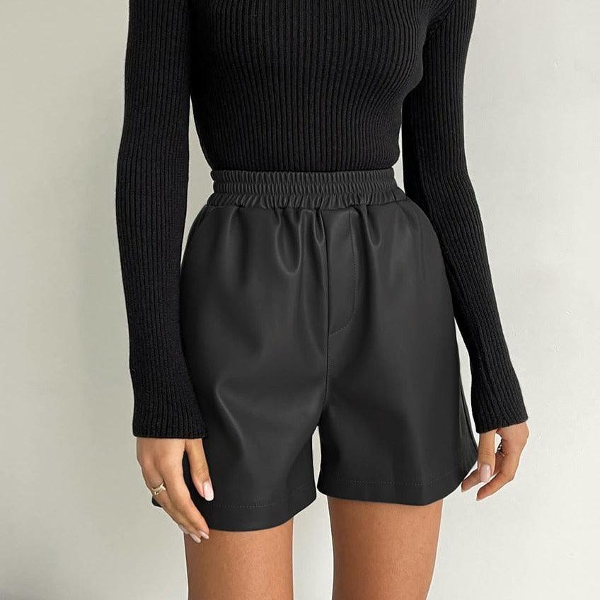 Kim Faux Leather Shorts