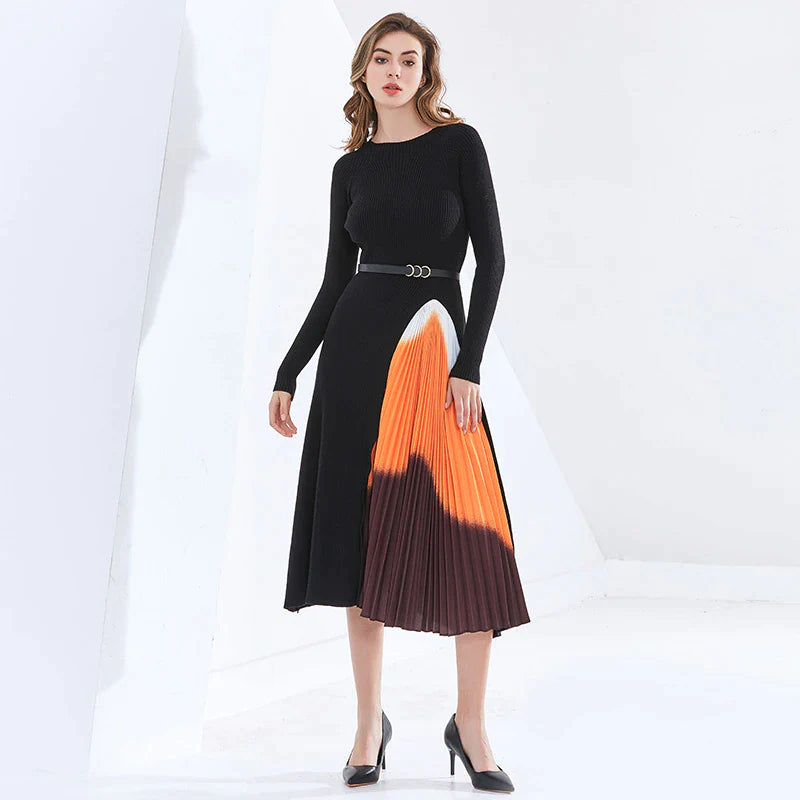 Nadelle Knitting Pleated Dress