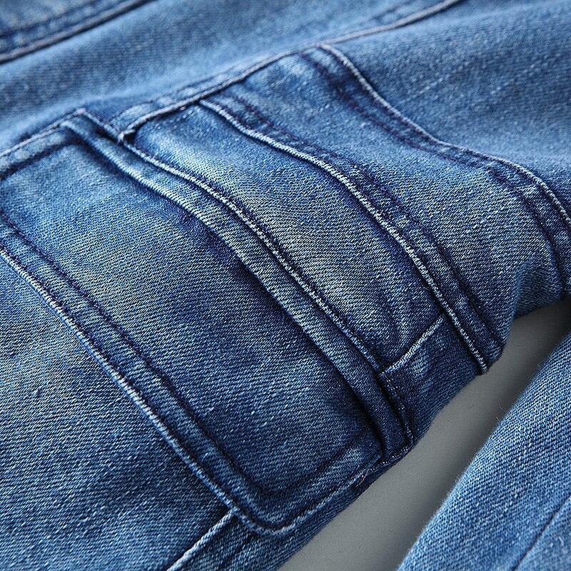 Double-Breasted Denim Blazer