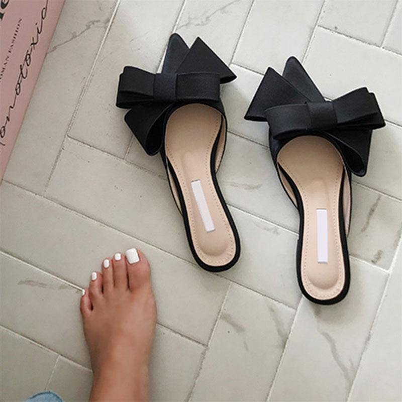 Pointed Toe Bow Sandals