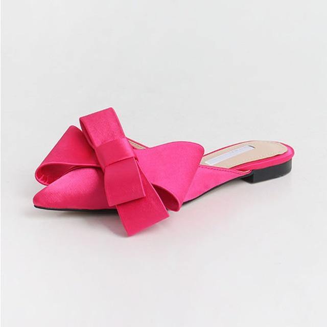 Pointed Toe Bow Sandals