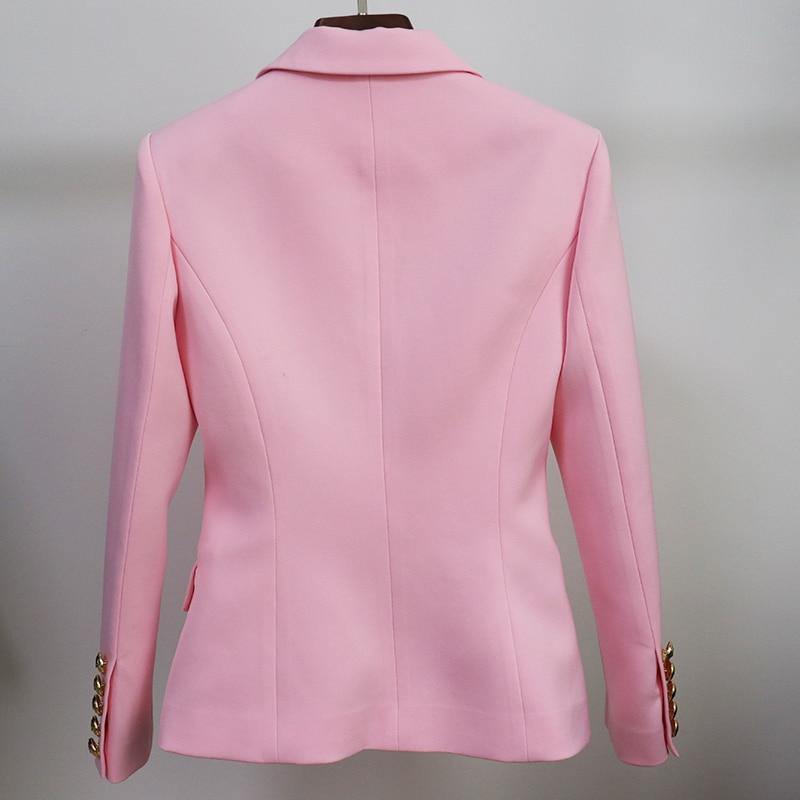 Double-Breasted Blazer in Pink