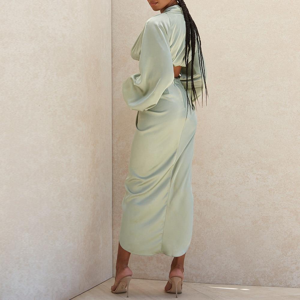 Eveline Satin Two Piece Set