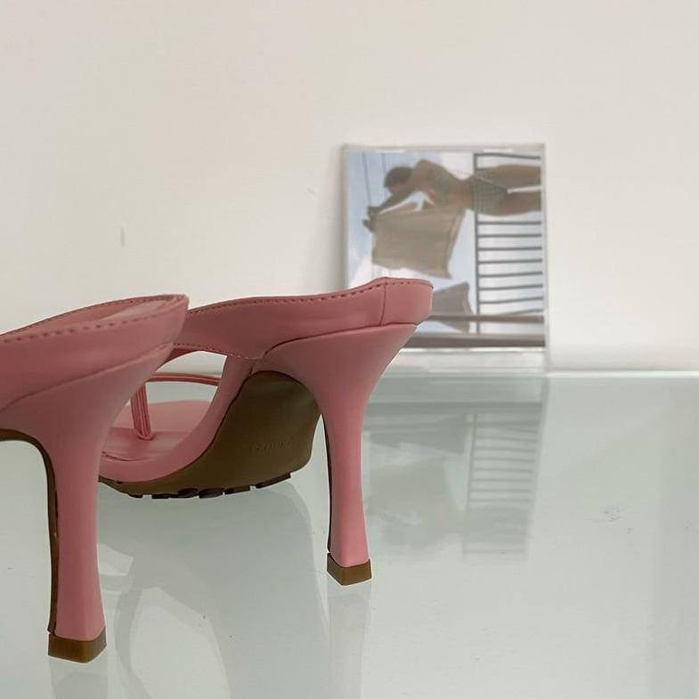 Square Toe High Heel Sandals