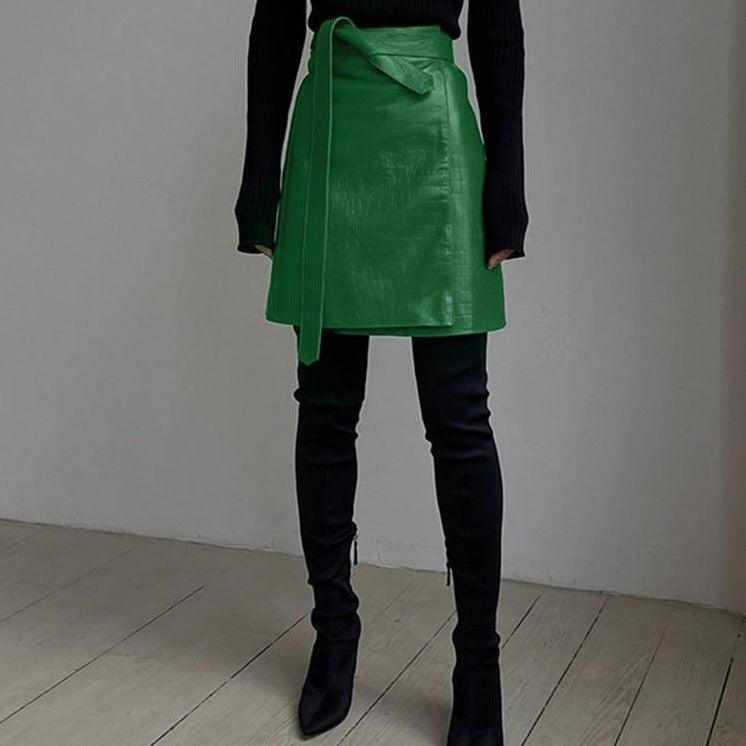 Diane Faux Leather Skirt