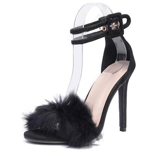 High Heel Ankle Strap Gladiator Sandals