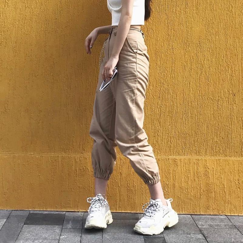 High Waist Cargo Pants