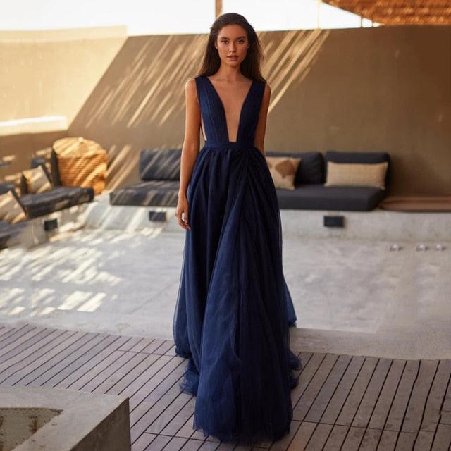 Navy Evening Gown